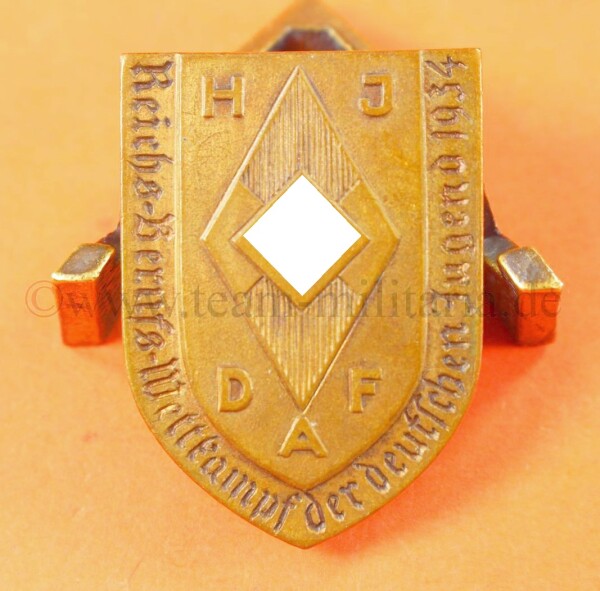 Abzeichen HJ DAF Reichs-Berufs-Wettkampf der deutschen Jugend 1934