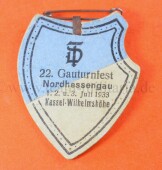 Abzeichen 22. Gauturnfest Nordhessengau 1933...