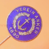 Mitgliedsnadel Verein Anker 1890 Marinebund Marineveinigung
