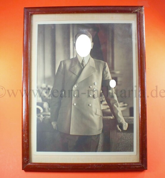 Stubenbild Adolf Hitler Wandbild Führer in Uniform (Hoffmann Bild)