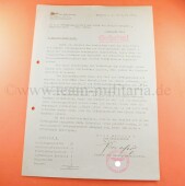geheimer Brief an alle Ortsgruppenleiter  NSDAP Kreis...