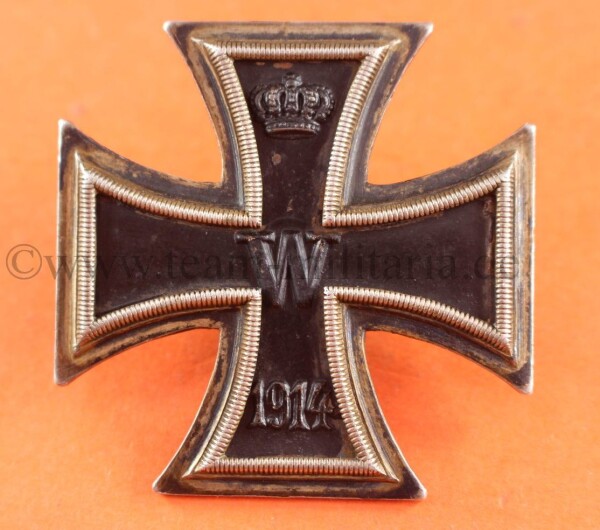 Eisernes Kreuz 1.Klasse 1914 Silber 800 (Halbmond) - SELTEN