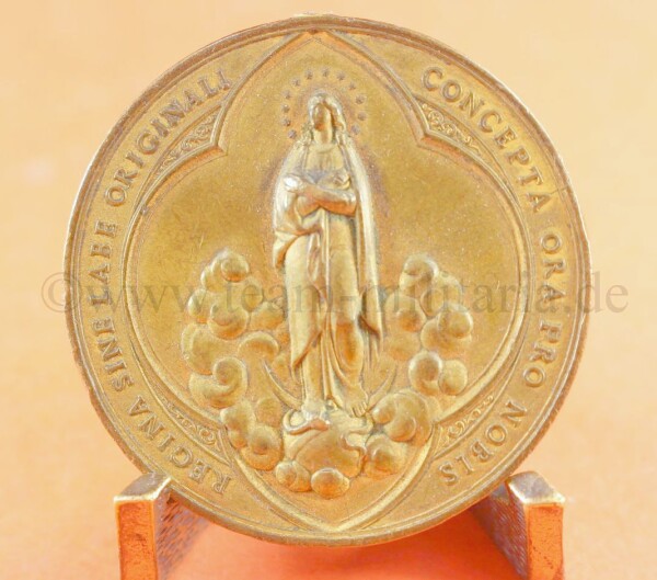 massvie Medaille Pius X Pont Max - regina sine labe  concepta ora pro nobis