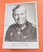 Portrait Postkarte Schwertertr&auml;ger General Erich...