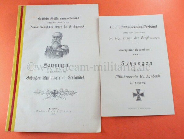 Satzungen für die badischen Militärvereine Militärverein Reichenbach