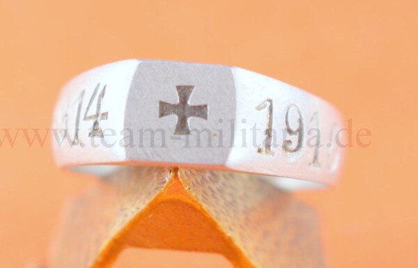 1.Weltkrieg patriotischer Fingeracring Ring 1914-1916