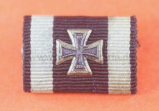 Bandspange Feldspaange Eisernes Kreuz 1914 mit Auflage DRGM