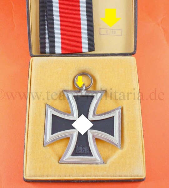Eisernes Kreuz 2.Klasse 1939 (L/18) im frühen LDO Etui - STONE MINT CONDITION  - EXTREM SELTEN