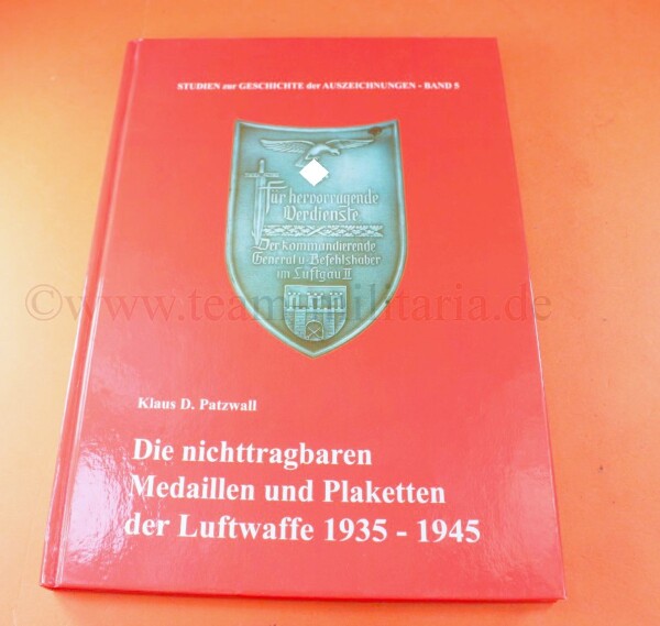 Fachbuch - Die nichttragbaren Medaillen und Plaketten der Luftwaffe 1935-1945 