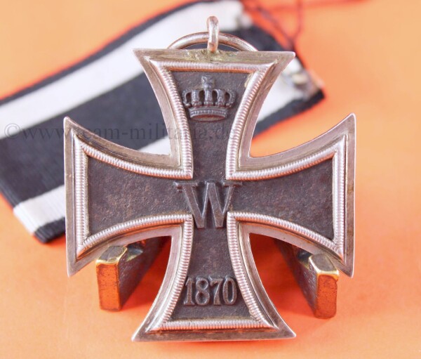 Eisernes Kreuz 2.Klasse 1870 mit Band - Verleihungsstück