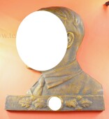 gro&szlig;es fr&uuml;hes Bronze Wandrelief Adolf Hitler
