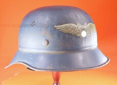 blauer Stahlhelm Luftschutz Gladiator Reichsluftschutzbund