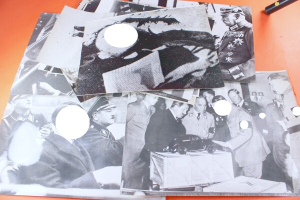 12 x Pressefotos Adolf Hitler Pressebilderdienst für Film / Dokus 60iger Jahre