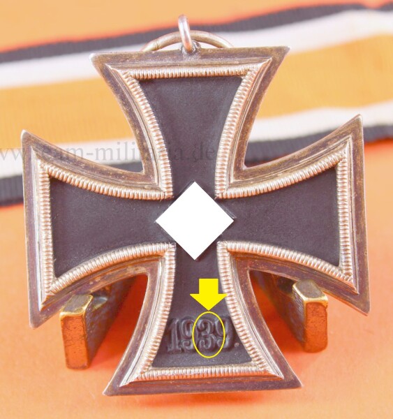 Eisernes Kreuz 2.Klasse (Runde 3) am orangefarbigen Band - SELTEN