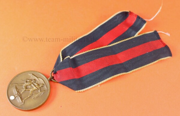 Medaille 1.Oktober 1938 Sudetenland am langen Band - Anschlussmedaille