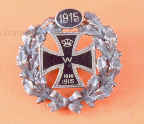patriotische Brosche Anstecker Eisernes Kreuz 1914-1915 (800 Silber)