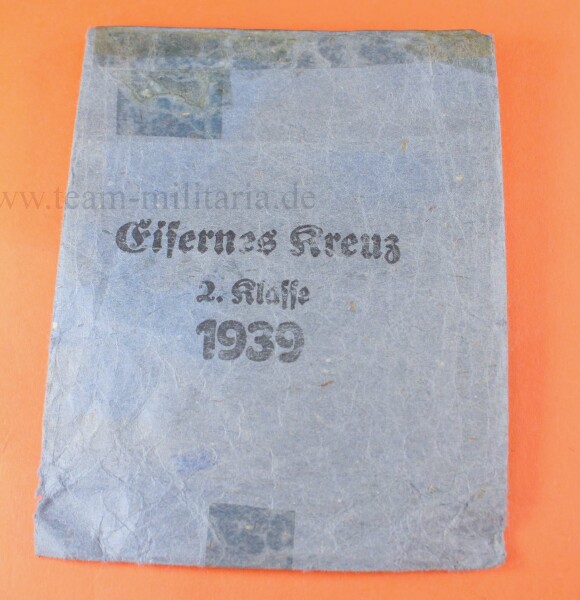 Verleihungstüte zum Eisernen Kreuz 2.Klasse 1939 (F & R)