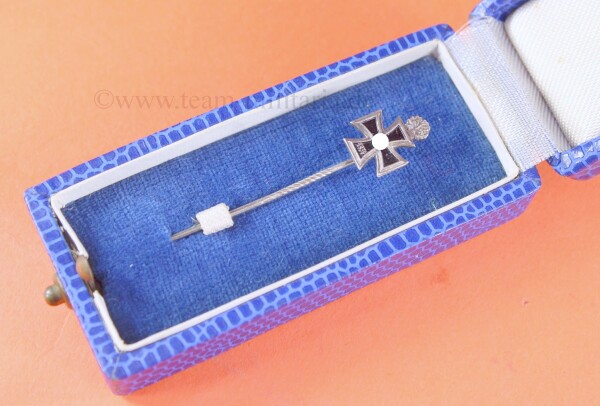 Miniatur zum Ritterkreuz des Eisernen Kreuzes mit Eichenlaub im Etui