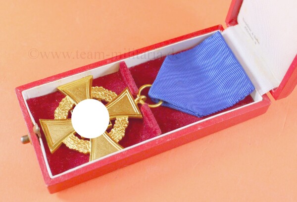 Treudienst-Ehrenzeichen in Gold für 40 Jahre (Deschler) - MINT CONDITION