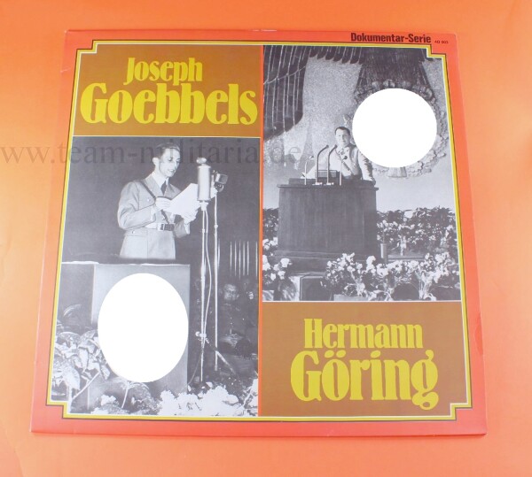 Schallplatte Joseph Goebbels / Hermann Göring - Eine Doku mit original Aufnahmen (LP)
