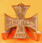 Kreuz Orden Abzeichen K.K.V. Fischeln 1891
