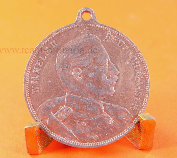 Medaille Münze Kaiser Wilhelm II - Einer für Alle - Alle für einen