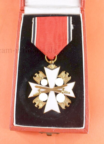 Deutscher Adlerorden Kreuz 5. Klasse mit Schwertern (21)  im Verleihungsetui