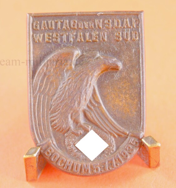 Veranstaltungsabzeichen Gautag der NSDAP Westfalen Süd Bochum 5.-7.7.1935
