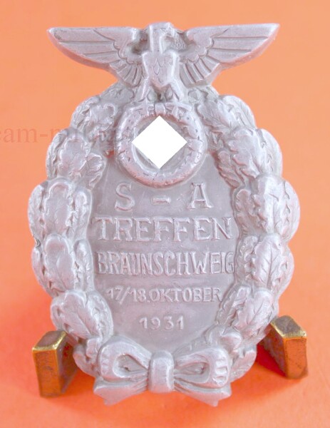 massive Version Treffabzeichen SA-Treffen Braunschweig 17./18 Oktober 1931