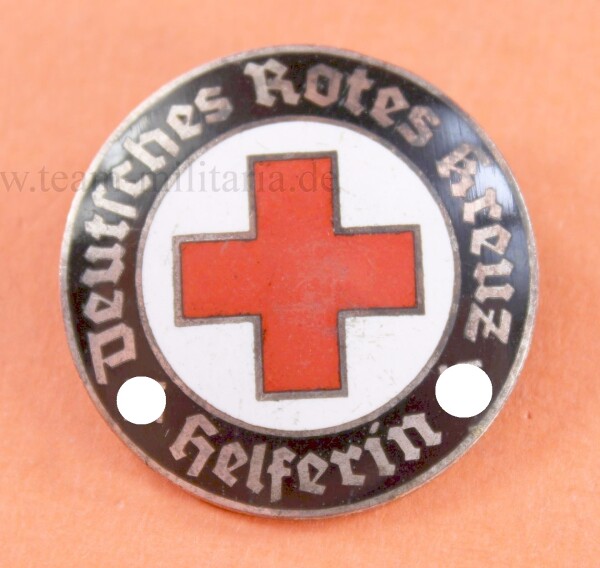 Brosche/ Abzeichen für " Helferin " 2.Form Rotes Kreuz