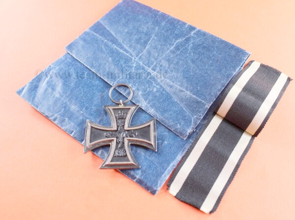 Eisernes Kreuz 2.Klasse 1914 (WuS) am Band mit Tüte - SEHR SELTEN
