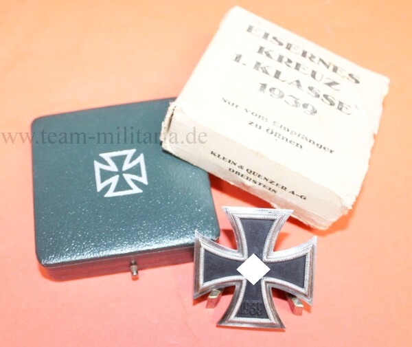 Eisernes Kreuz 1.Klasse 1939 (65) im grünen Etui mit Umkarton - TOP CONDITION