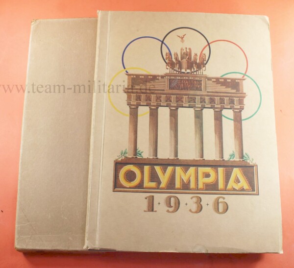 Sammelalbum Olympia 1936 im Schuber (Pet. Cremer Seifen u. Glyzerin-Werke Düsseldorf)