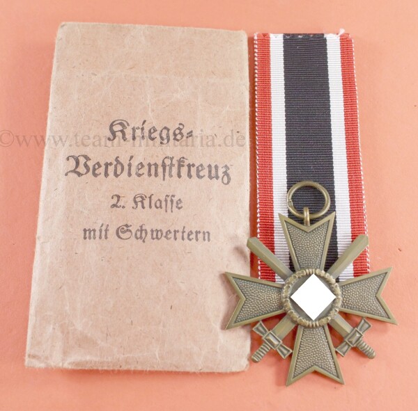 Kriegsverdienstkreuz 2.Klasse 1939 mit Schwertern (41) mit Tüte