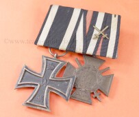 2-fach Ordensspange zum Eisernen Kreuz 2.Klasse 1914 und...