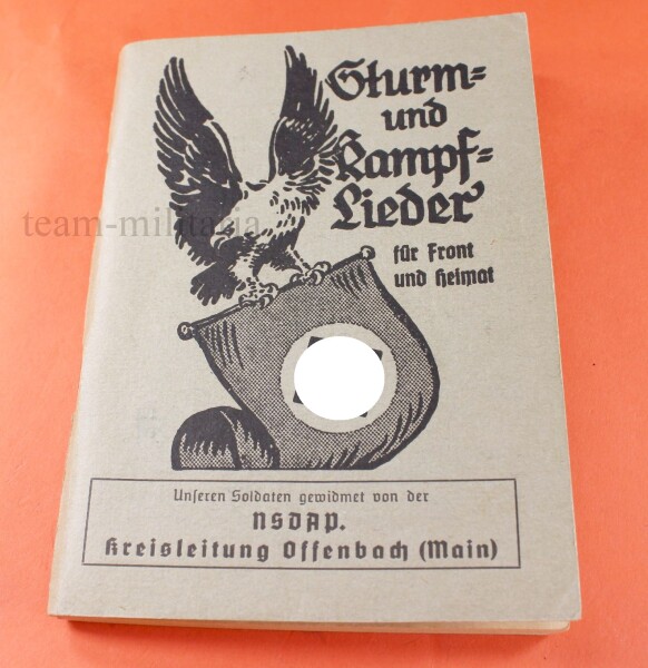 Liederbuch NSDAP Sturrm- und Kampflieder-Buch 1941 NSDAP Offenbach