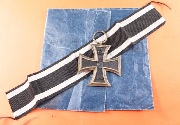 Eisernes Kreuz 2.Klasse 1914 (WuS) am Band mit Tüte - SEHR SELTEN