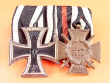 2-fach Ordensspange zum Eisernen Kreuz 2.Klasse 1914 und...