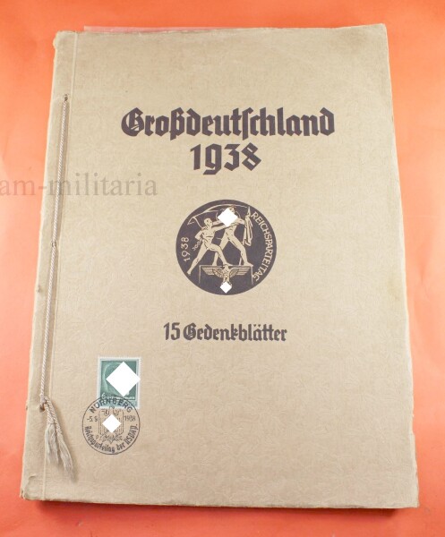 Geschenkmappe Großdeutschland 1938 Reichsparteitag der NSDAP Nürnberg Stürmerverlag Julius Streicher