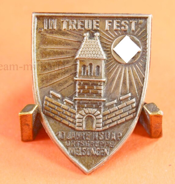 Treffabzeichen In Treue Fest 10 Jahre NSDAP Ortsgruppe Melsungen