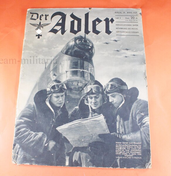 Zeitschrift "Der Adler" 28.März 1939