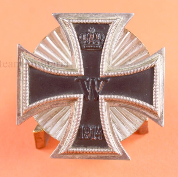 Eisernes Kreuz 1.Klasse 1914 an Strahlenschraubscheibe (Deumer) - TOP CONDITION