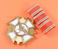 NSDAP Dienstauszeichnung in Gold (19) mit Bandspange