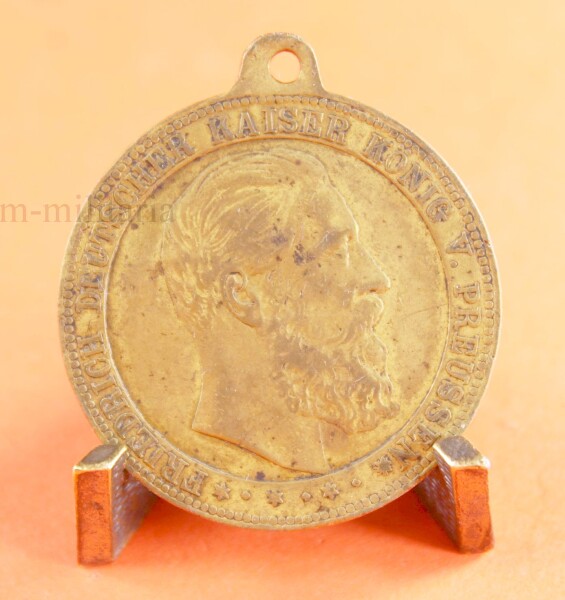 Medaille – Friedrich Deutscher Kaiser König von Preussen – Lerne leiden ohne zu klagen