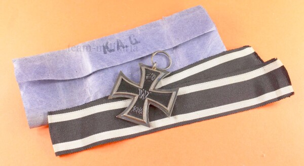 Eisernes Kreuz 2.Klasse 1914 (KAG) im Umwickelpapier - EXTREM SELTEN