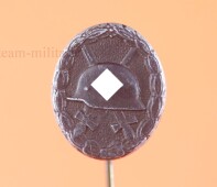 Miniatur Verwundetenabzeichen in Schwarz (17 mm) (L/11)