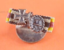 2-fach Miniatur Knopfloch Eiserne Kreuz und...
