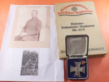 Eisernes Kreuz 1.Klasse 1914 mit Tr&auml;gergravur im...