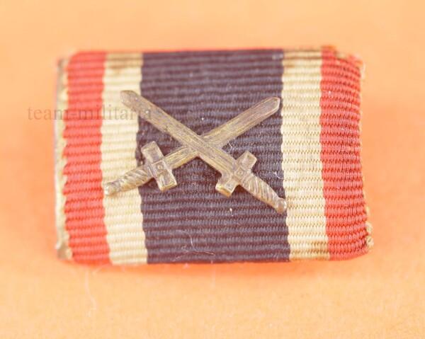 Bandspange / Feldspange Kriegsverdienstkreuz 2.Klasse 1939 mit Schwertern
