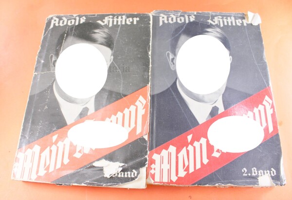 sehr frühe Mein Kampf - Band 1 & 2 mit Schutzumschlag 1933